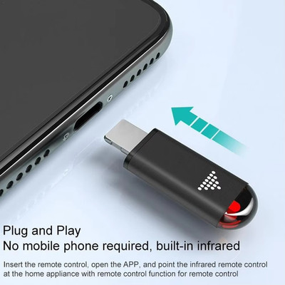 Wireless IR Remote Adapter for iPhone Smart Control TV AC Fan