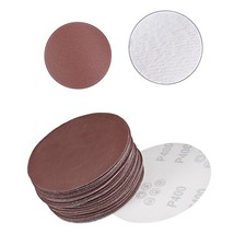 5-Inch Hook and Loop Sanding Disc 400 Grits Flocking Sandpaper 50Pcs