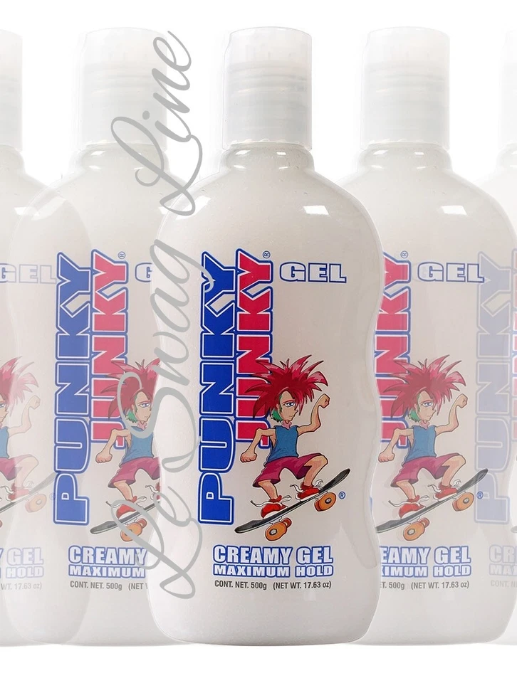 3X Punky Junky Creamy Gel Max Hold Wet Estilo  500g o 17.6 oz 3 PACK!  - Image 2 of 3