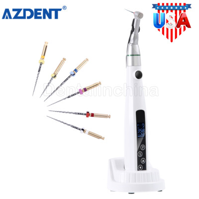Dental LED 16: 1 Contra Angle Wireless Mini Endo Motor+ 6pcs Super Rotary Files