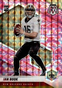 2021 Panini Mosaic - Rookies Mosaic Camo Pink Prizm #327 Ian Book (RC)