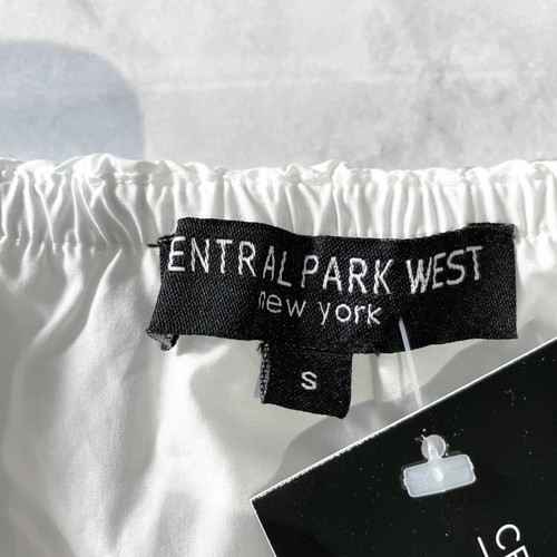 New Central Park West Flared Sleeve Off The Shoulder Top White Black Size Small - Picture 12 of 14