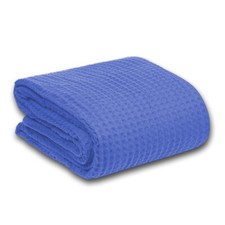 100% Cotton Bed Throw Waffle Weave Sofa Cover Blanket Soft Breathable Bedcover