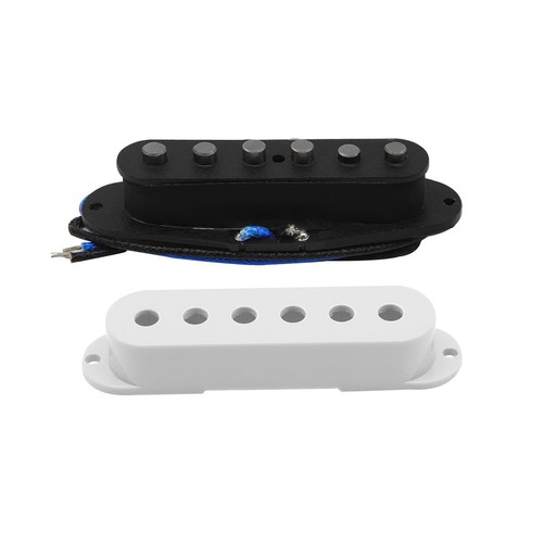 Juego de pastillas para guitarra FLEOR Alnico 5 ST HSH bobina única blanca y Humbucker para ST - Imagen 7 de 9