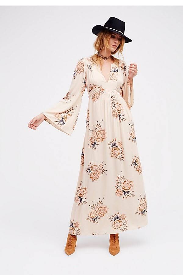 Free People Wild Laurel Maxi Dress Size S D37 | eBay