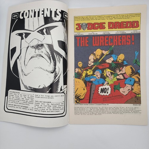 Judge Dredd (1986 cómics de calidad) #4 "¡Los Destructores!" En muy buen estado + embolsado/embarcado 🙂 - Imagen 2 de 5