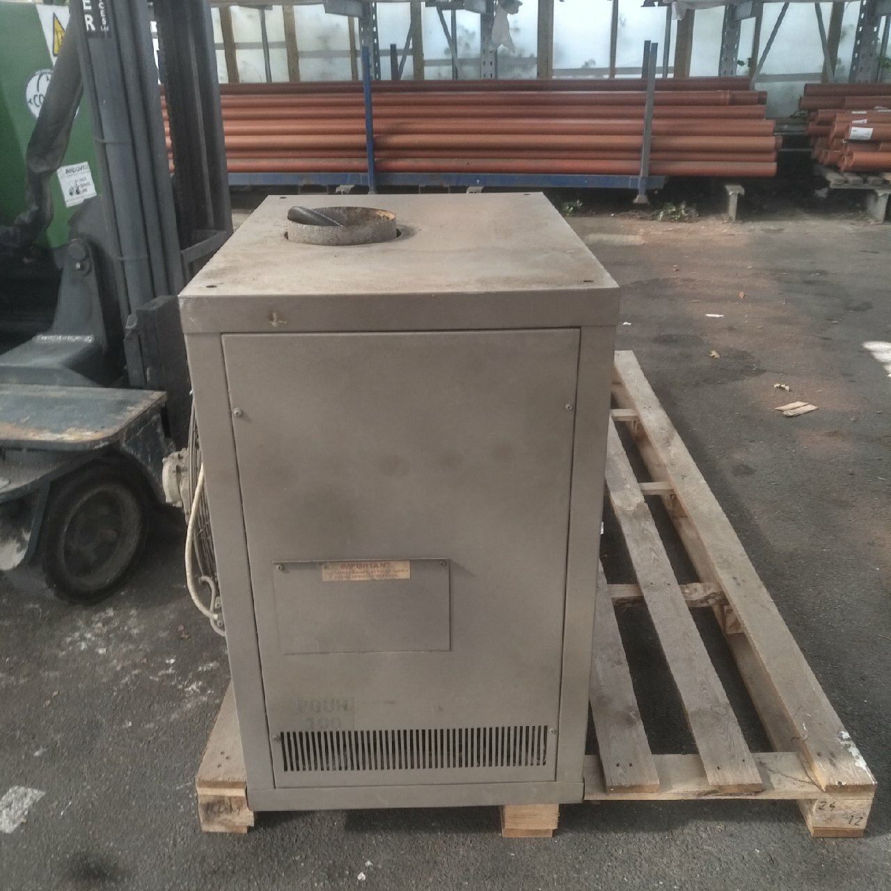 2 x Powrmatic suspended gas heaters eBay