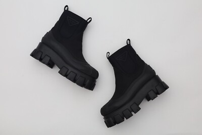 Prada Monolith Nylon Gabardine Boots Size 35.5/US 5.5 in