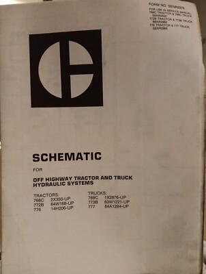 CAT Schematic For Off Highway Tractor & Truck Hydraulic Systems SENR2978