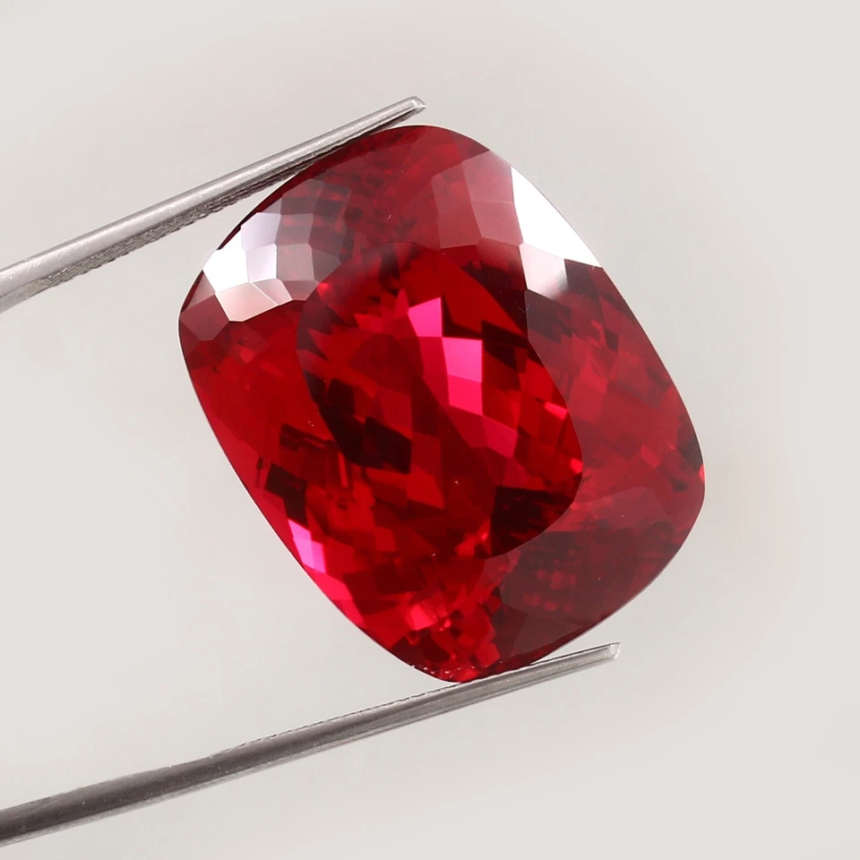 Натуральный безупречный мозамбикский кроваво-красный рубиновый драгоценный камень россыпью 26x20 мм - Изображение 3 из 4