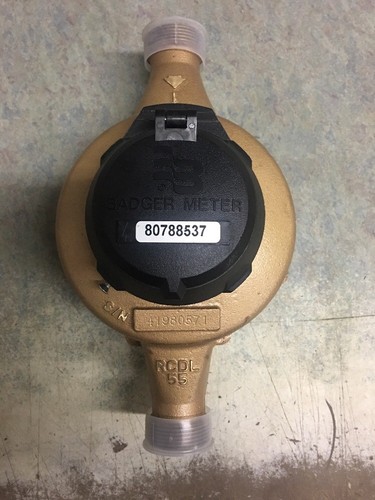 Badger 1" M55 Direct Reading Gallons Or Cubic Feet!