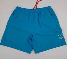 Vintage Polo Sport Ralph Lauren Spellout Logo Swim Trunks Shorts Vtg RL USA 90s