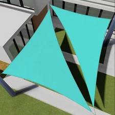 13-28 ft Right Triangle Sun Shade Sail Turquoise Shelter Cover Pool Garden Yard