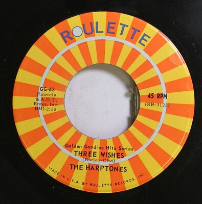 Nm! 45 The Harptones / The Cleftones - Three Wishes / Why You Do Me Like You Do