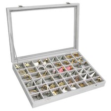 Jewelry Tray Organizer Box 48 Grid Jewelry Display Organizer Box 48 Grid, Gr...