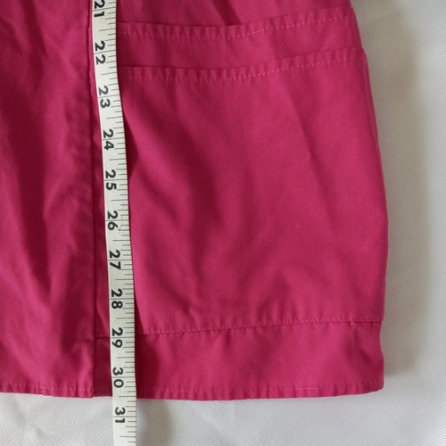 Crest Womens 2XL Medical Scrub Top Pink Shortsleeve Elastic Waist Back 4 Pocket - Picture 3 of 8