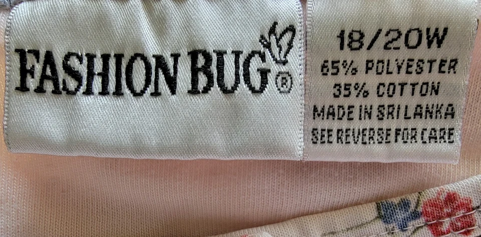 Moda Bug Mujer Camisa Top Blusa Talla 18W/20W 18/20 Multicolor Mariposa Foto 2 de 4