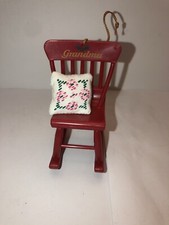 Avon Timeless Treasures Grandparent Ornament - Grandma Rocking Chair NEW 