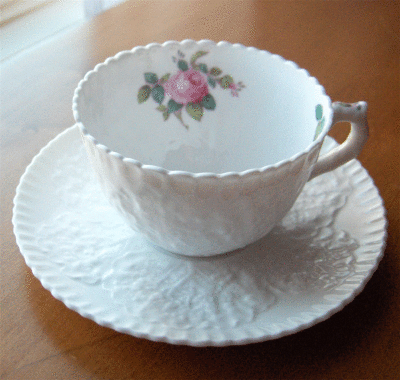 Spode England bone china Bridal Rose cup & saucer set~retired 