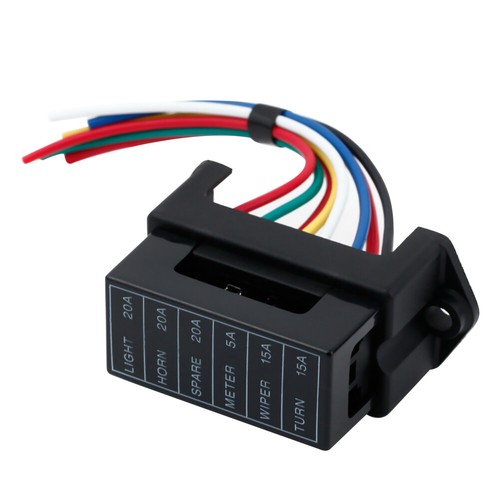 Car Auto Blade Fuse Box Block Holder ATC ATO Wire L5V1 Fuse Case 6-Way Adapter H - Picture 2 of 6