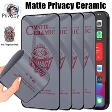 3Pcs Matte Ceramic Privacy Screen Protector for iPhone 16 15 14 13 12 Pro Max