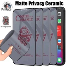 3Pcs Matte Ceramic Privacy Screen Protector for iPhone 16 15 14 13 12 Pro Max