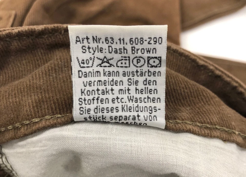 Jet Line braune Damenjeans Denim gerade Größe W34 in L33 Stiefelschnitt - Bild 4 von 4