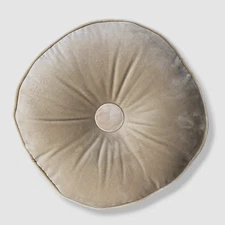 $140 Eastern Accents Gray Uma Round Decorative Pillow