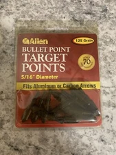 Allen Archery Bullet Points 5/16'' 125 Grain Target Point 12-Pack 1462