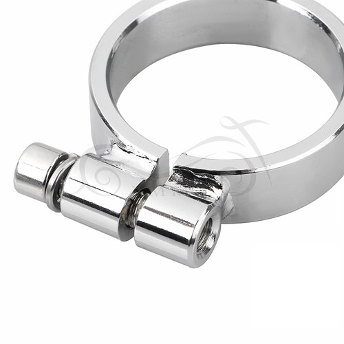 Chrome Aircraft Style Exhaust Clamps For Harley Sportsters XLH XLC 1957-1985 - Picture 10 of 12