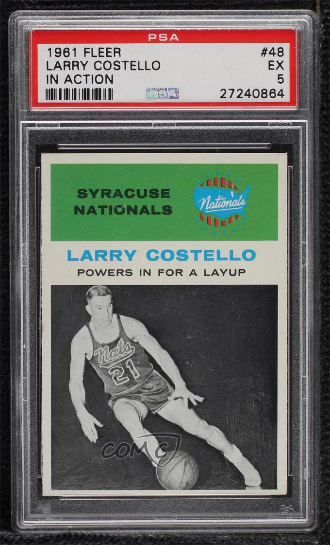 1961-62 Fleer Larry Costello #48 PSA 5 HOF