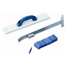 Kit de colocación de laminado de madera DTA grande FLLKL - Bloque de roscado, barra de tracción, 40 cuñas