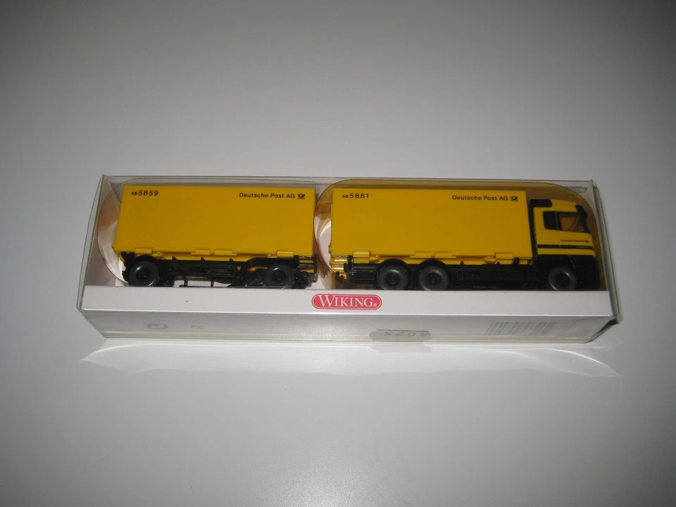 Wiking H0 573 06 39 - Camión MB con remolque "Deutsche Post AG" - Imagen 2 de 4