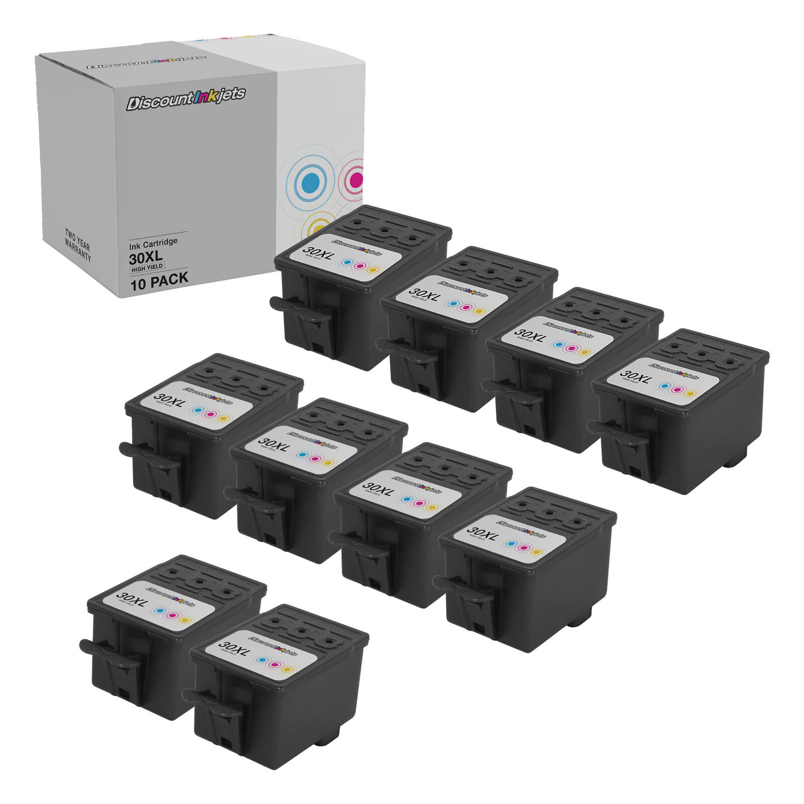 10PK #30XL COLOR High Yield Ink Cartridge for Kodak 1341080 ESP Office C315 2150