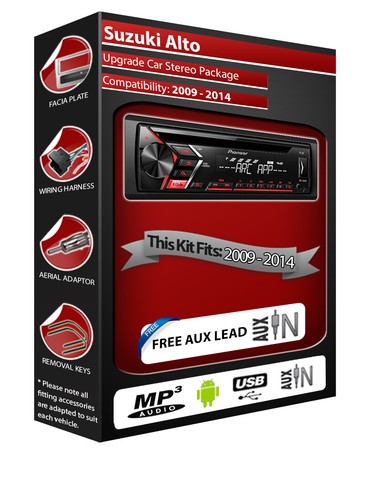 Suzuki Alto car stereo, Pioneer CD MP3 