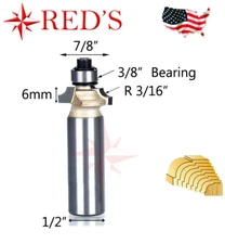 Tideway Carbide PRO LC06030608 3/16" Radus Beading Bit 1/2" shank router bit