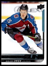 2018-19 Upper Deck Young Guns Sheldon Dries Rookie Colorado Avalanche #240 R98