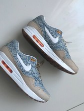 Nike Air Max 1 Liberty QS Blue recall. Size 9 US, 6,5 UK, 40,5 EU. Pristine cond