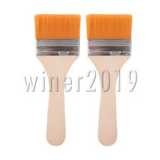 Thick Wooden Handle Nylon Brush for Window Frames and Sills 2 1/2 Inch Pack of 2