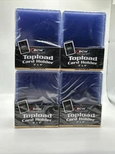 BCW 3X4 Thick Card Toploaders 4 Packs of 25 per pack for up to 59pt Point Cards