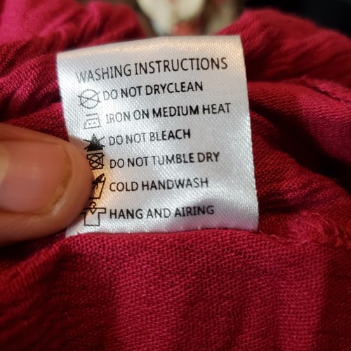 R. Vivimos Adjustable Fuchsia Halter Top Gauzy Sundress Size M 8-10 - Picture 9 of 12