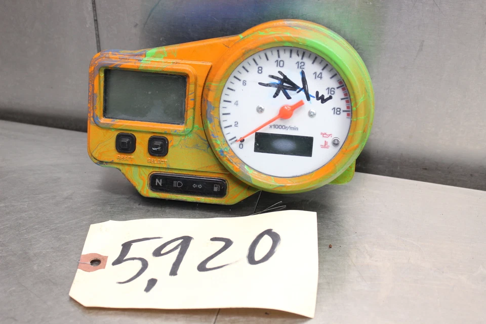 01-02 2001 2002 YAMAHA YZF R6 Gauges Speedo Tach Cluster Speedometer 5K - Image 3 of 4
