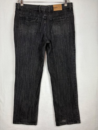 Vintage Mens Brittania Jeans W40 Dark Wash Straight Leg High Rise Pants - Picture 6 of 9