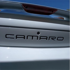 Gloss Black Rear Letters Inserts For Camaro 1992-2002 Not Decals