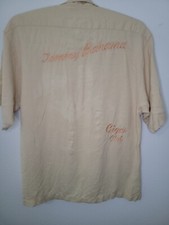 Vintage Tommy Bahama Men XL Hawaiian Cigar Club Martini Girl Silk Shirt XL200