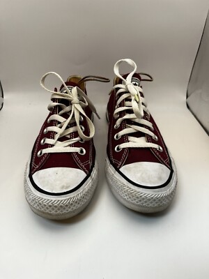 Converse All Star Chuck Taylor Maroon Low Sz 5 | eBay