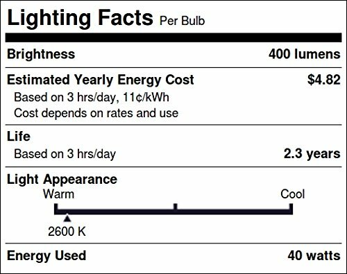 Bulbrite 40G25HG 40-Watt G25 Globe Bulb, Half Gold, Medium Base - Picture 2 of 3