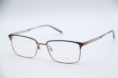 CHARMANT CH BR BROWN GUNMETAL AUTHENTIC DESIGNER EYEGLASSES 53-17