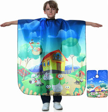 TILYIALA Kids Barber Cape - Professional Hair Cutting Cartoon Animals