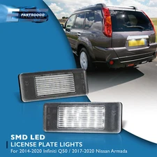 For Nissan Armada Juke Versa Replacement SMD LED License Plate Lights Tag Lamps